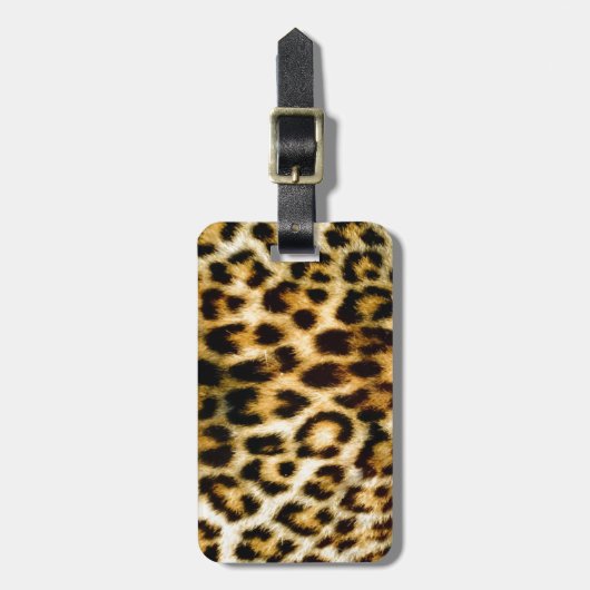 Leoparddruck Gepäckanhänger (Vorderseite vertikal)