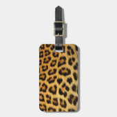 Leoparddruck Gepäckanhänger (Vorderseite vertikal)