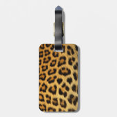 Leoparddruck Gepäckanhänger (Rückseite vertikal)