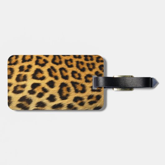 Leoparddruck Gepäckanhänger (Rückseite horizontal)