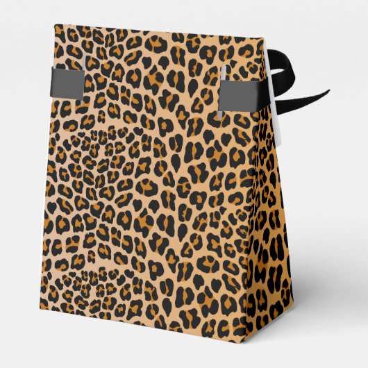 Leoparddruck Geschenkschachtel (Rückseite)