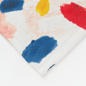 Leoparddruck: handbemalte Wasserfarbe. Fleecedecke (Ecke)