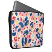 Leoparddruck: handbemalte Wasserfarbe. Laptopschutzhülle (Vorne Rechts)