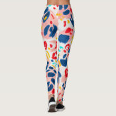 Leoparddruck: handbemalte Wasserfarbe. Leggings (Rückseite)