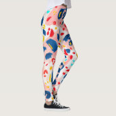 Leoparddruck: handbemalte Wasserfarbe. Leggings (Rechts)