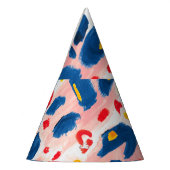 Leoparddruck: handbemalte Wasserfarbe. Partyhütchen (Links)