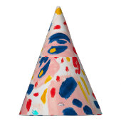 Leoparddruck: handbemalte Wasserfarbe. Partyhütchen (Rechts)
