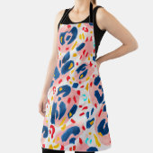 Leoparddruck: handbemalte Wasserfarbe. Schürze (InSitu)