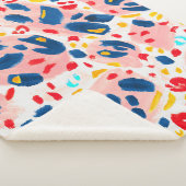 Leoparddruck: handbemalte Wasserfarbe. Sherpadecke (3/4)