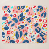 Leoparddruck: handbemalte Wasserfarbe. Sherpadecke (Vorderseite (Horizontal))