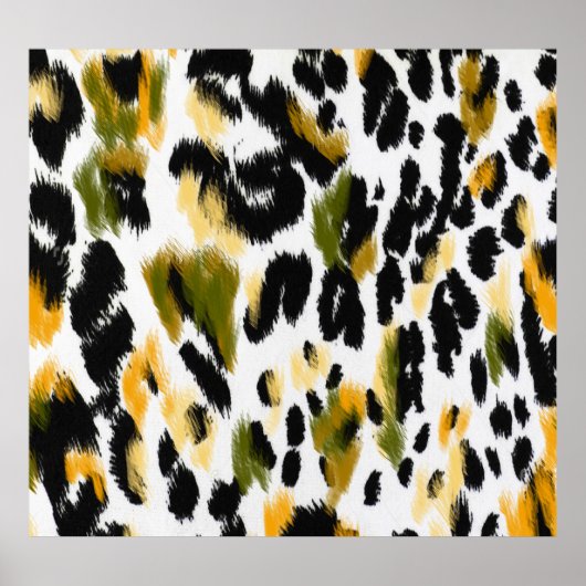 Leoparddruck: Hintergrund für Tiertexte Poster (Vorne)
