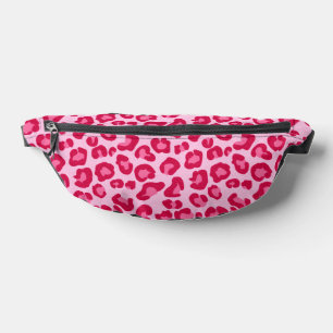 Leoparddruck in Pastellrosa, Hot Pink und Fuchsia Bauchtasche