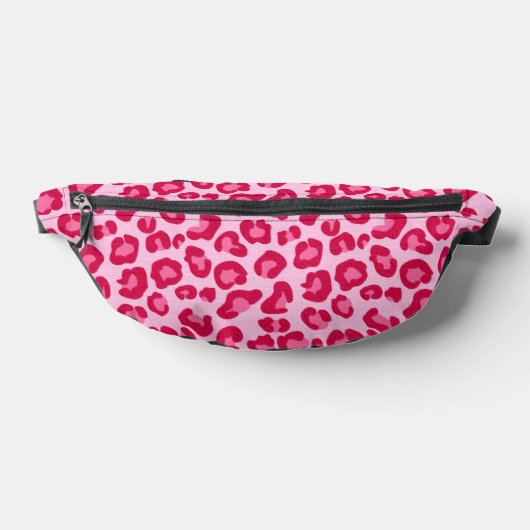 Leoparddruck in Pastellrosa, Hot Pink und Fuchsia Bauchtasche (Ablage )