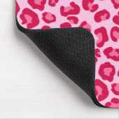 Leoparddruck in Pastellrosa, Hot Pink und Fuchsia Mousepad (Ecke)