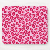 Leoparddruck in Pastellrosa, Hot Pink und Fuchsia Mousepad (Vorne)