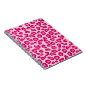 Leoparddruck in Pastellrosa, Hot Pink und Fuchsia Notizblock (Rechte Seite)