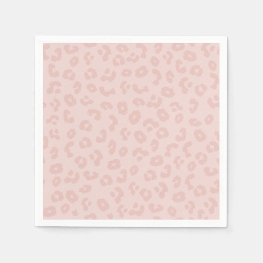 Leoparddruck in Rosa Serviette (Vorderseite)