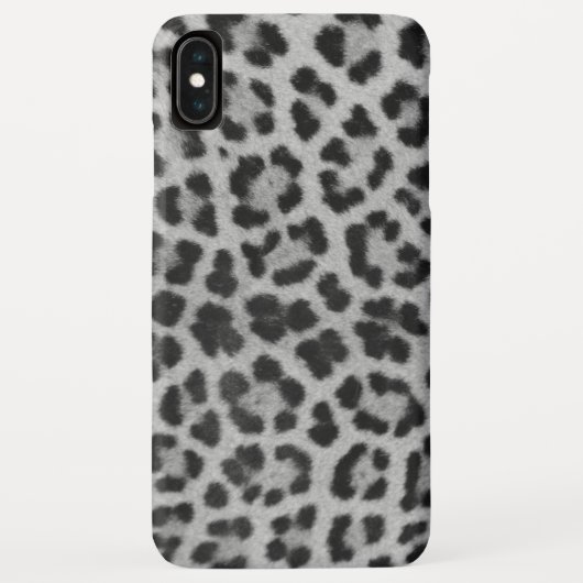 Leoparddruck in Schwarz und Weiß Case-Mate iPhone Hülle (Rückseite)