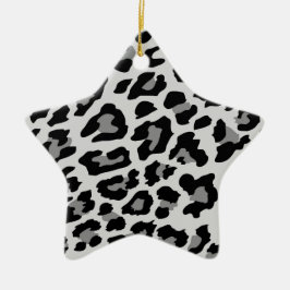 Leoparddruck Keramikornament