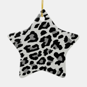 Leoparddruck Keramikornament