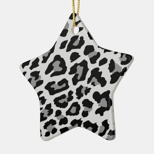 Leoparddruck Keramikornament (Links)