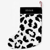 Leoparddruck Kleiner Weihnachtsstrumpf (Rückseite)