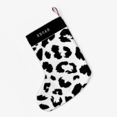 Leoparddruck Kleiner Weihnachtsstrumpf (Rückseite (Hängend))