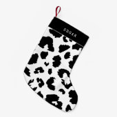 Leoparddruck Kleiner Weihnachtsstrumpf (Vorderansicht (hängend))