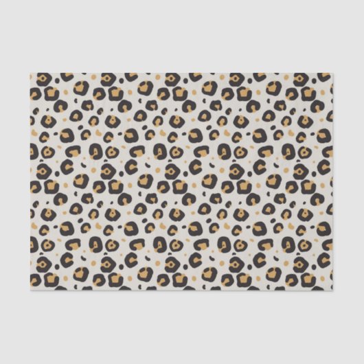 Leoparddruck mit heller Färbung Seidenpapier (Vorderseite)