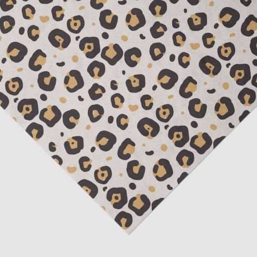 Leoparddruck mit heller Färbung Seidenpapier (Ausschnitt)