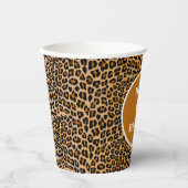 Leoparddruck Pappbecher (Vorderseite)