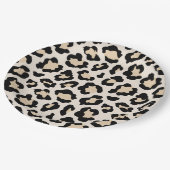 Leoparddruck Pappteller (Schrägansicht)