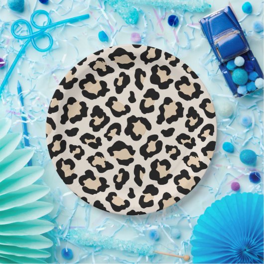 Leoparddruck Pappteller (Party)