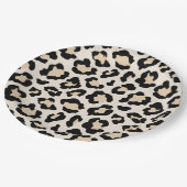 Leoparddruck Pappteller (Schrägansicht)