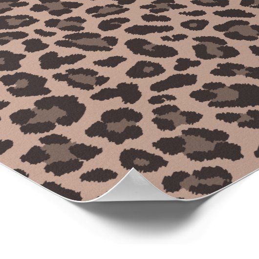 Leoparddruck Poster (Ecke)