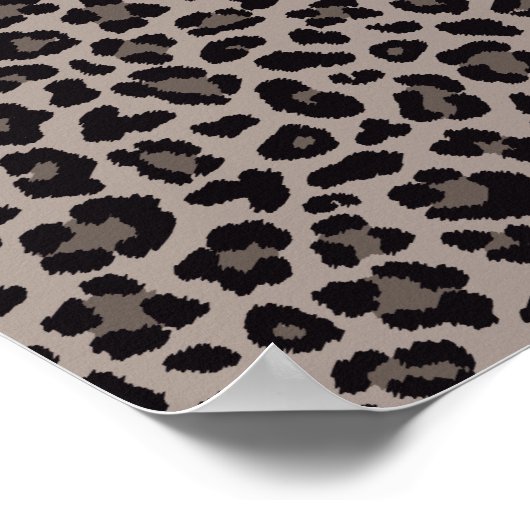 Leoparddruck Poster (Ecke)