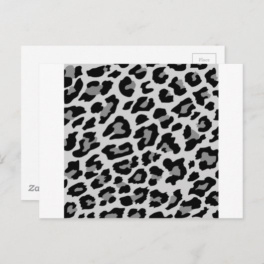 Leoparddruck Postkarte (Vorne/Hinten)