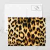 Leoparddruck Postkarte (Vorne/Hinten)