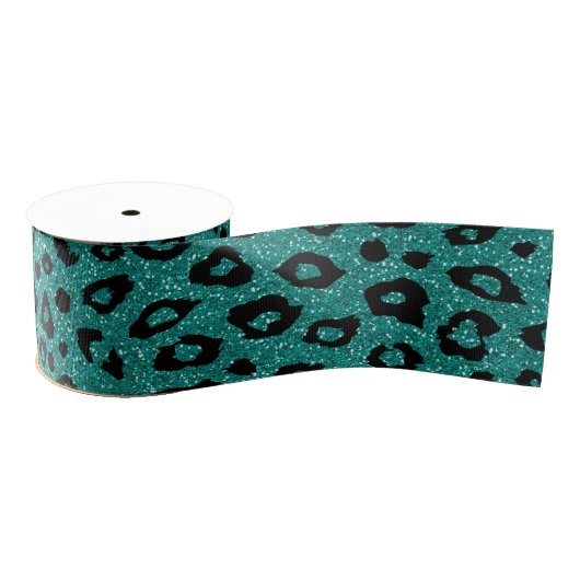 Leoparddruck Ripsband (Spule)