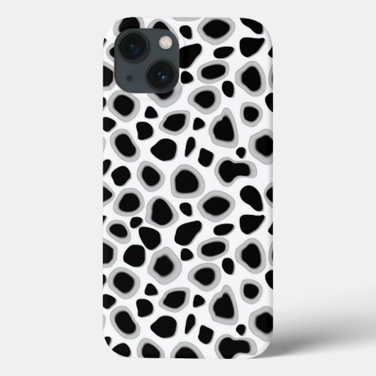 Leoparddruck - Schwarz und Weiß Case-Mate iPhone Hülle (Rückseite)