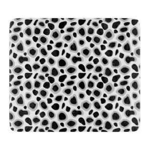 Leoparddruck - Schwarz und Weiß Schneidebrett