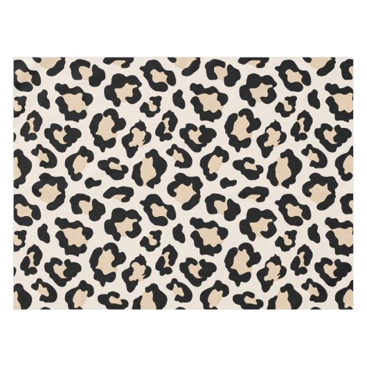 Leoparddruck Tischdecke (Vorderseite (Horizontal))