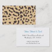 Leoparddruck Visitenkarte (Vorne/Hinten)
