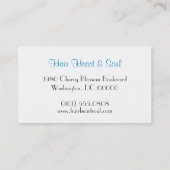 Leoparddruck Visitenkarte (Rückseite)