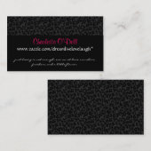 Leoparddruck; Website-Marketing Visitenkarte (Vorne/Hinten)