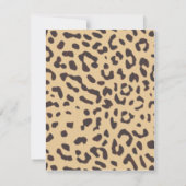 Leoparddruck-Wein bachelorette Einladung (Rückseite)