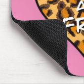 Leoparddruck | Wild und freies Herz | LIEBE Mousepad (Ecke)