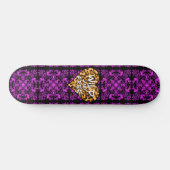 Leoparddruck | Wild und freies Herz | LIEBE Skateboard (Horizontal)