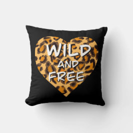 Leoparddruck | Wild und freies Herz | LIEBE T - SH Kissen