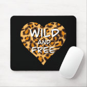 Leoparddruck | Wild und freies Herz | LIEBE T - SH Mousepad (Mit Mouse)